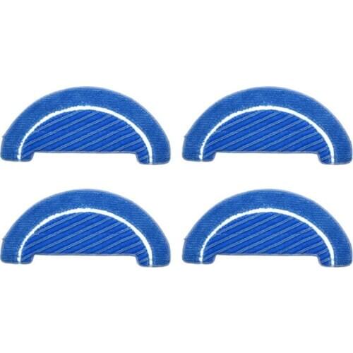 4Pcs Fabric Mop Inserts For Conga 1090 Series Robot Vacuum Cleaner Accessories Fabric Mop Insert Kit