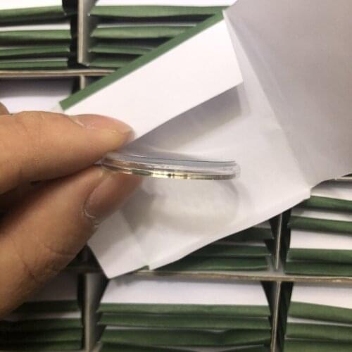 Watch accessories round gold ring plastic cover acrylic table mirror 21-32.6 size plastic mirror set