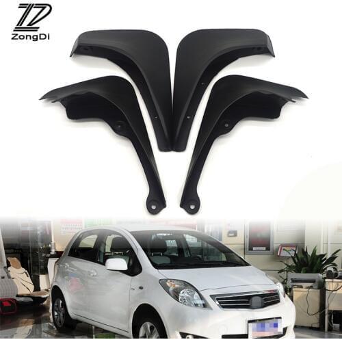 ZD Car Mudflaps Fit For Toyota Yaris Hatchback 2005-2011 Vitz Daihatsu Charade Mudflap Accessories Front Rear Mudguards fenders