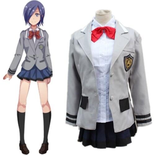 Anime Tokyo Ghoul Cosplay Costumes Touka Kirishima Cosplay Costume School Uniform Halloween Party Women Cosplay Costume