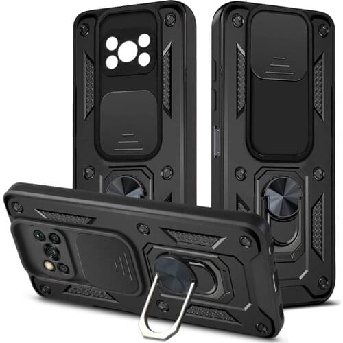 For Xiaomi POCO X3 Pro Case Armor Shockproof Holder Lens Protection Cover For Xiaomi POCO X3 NFC F3 M3 Pro 5G Redmi Note 10 10S
