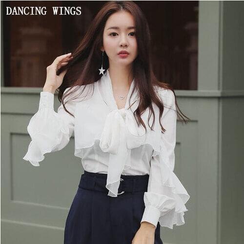 Блузки с галстуком DANCING WINGS China At AliExpress