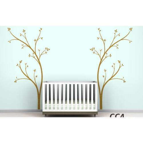 Tree Canopy Bed Headboard Wall Decal Modern Kids Baby Room Nursery Wall Decor Vinyl Wall Stickers Home Decal Wall Art Mural A218