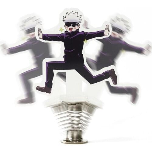 Anime Jujutsu Kaisen Gojou Shake Action Figure Stand Model Plate Desk Decor Cute Shaking Acrylic Standing Sign Toy Fans Gifts