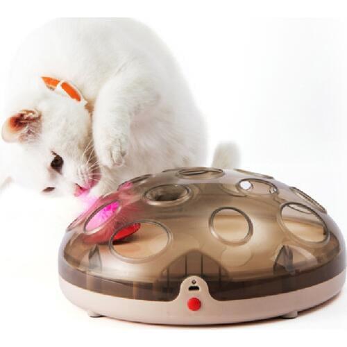 Electric Pet Cat Interactive Toy Full Maglev Technology Turntable Crazy Play Disc Cat Funny Toy Supplies Toy Cats for Children