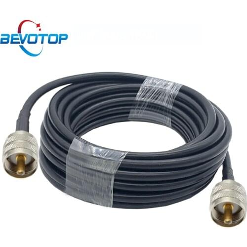 LMR240 Cable PL259 UHF male to UHF male connector RF Adapter Coaxial Cable 50ohm 50-4 Pigtail Ham Radio Extension Cord 50CM~50M