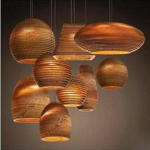 Creative Vintage Paper Honeycomb Pendant Lamp Indoor Bar Adornment Lighting E27 Lamp Holder 110-240V Free Shipping