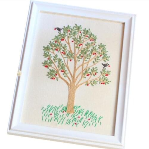 Cherry ripe European embroidery kit simple three-dimensional embroidery Ribbon kit embroidery needlework