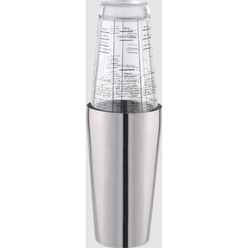 OAPE 400/700ml Boston Cocktail Shakers Martini Bartender Bar Tools Glass And Stainless Steel Mixing Tin Set Party Bar Tools
