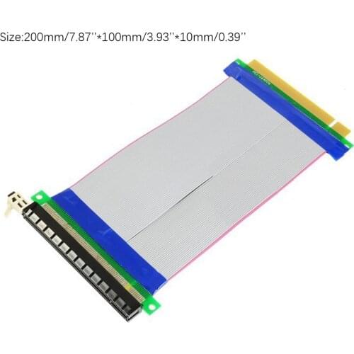 PCI-E 16X to 16X Riser Extender Card Adapter PCIe 16X PCI Express Flexible Cable