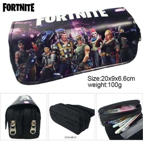 Fortnite action school bags Fortnite pencil box boy girl printing stationery box child school gift fashion storage bag
