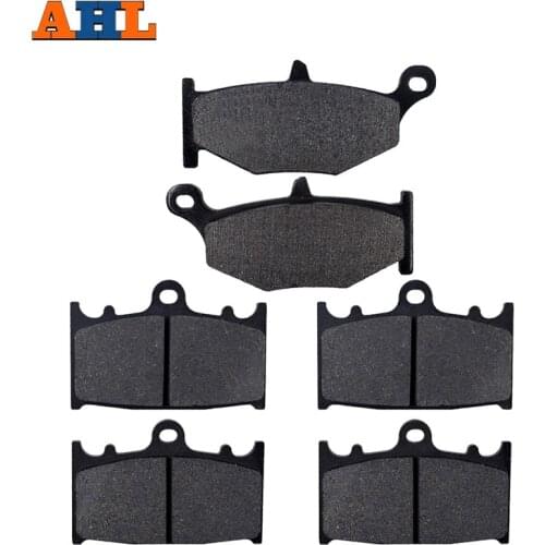 AHL Motorcycle Front and Rear Brake Pads For SUZUKI GSR400 K6 2006 / GSR600 K6/K7/K8 2006-2010 Black Brake Disc Pad