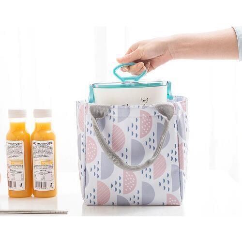 Drawstring Portable Lunch Bag Thermal Insulated Box Tote Cooler Bag Picnic Pouch Milk Insulation Bag For Women Men Kids School