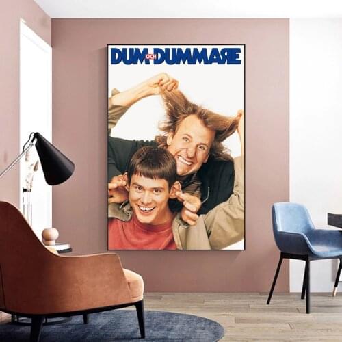 Dumb And Dumber Movie Poster Canvas Print Wall Painting Home Decoration (No Frame)
