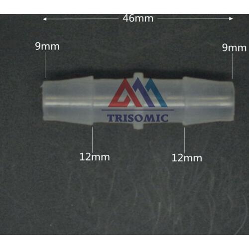 9mm Straight Connector Plastic Fitting Barbed Connector Material PP Hose PVC Tube Connection Joiner Fitting Aquarium Fish Tank