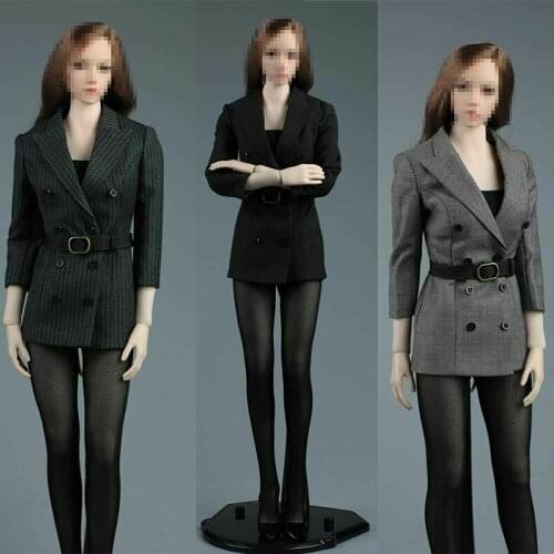 【Per-sale】AFS A015 1/6 Female Slim Suit Coat Business Set Office Lady Clothes Fit 12'' Soldier Action Figure Body