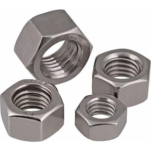 BSW Thread Hex Nuts 1/2"-12 1/8"-40 3/16"-24 5/32"-32 UK Standard Hexagon Nuts 304 Stainless Steel