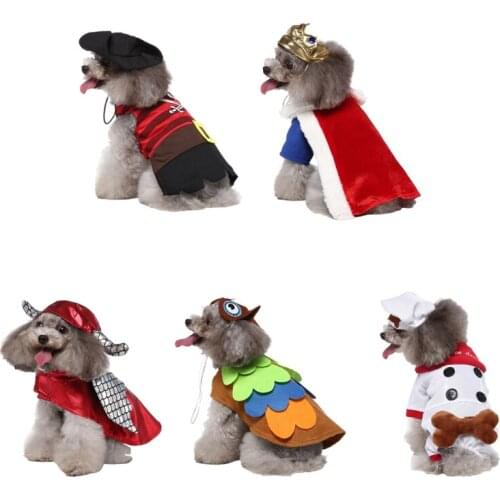 Funny Halloween Pet Cat Clothes For Small Dog Clothing Dress Up Outfit Cosplay Cat Costume Christmas Party Pet Supplies Dog Coat