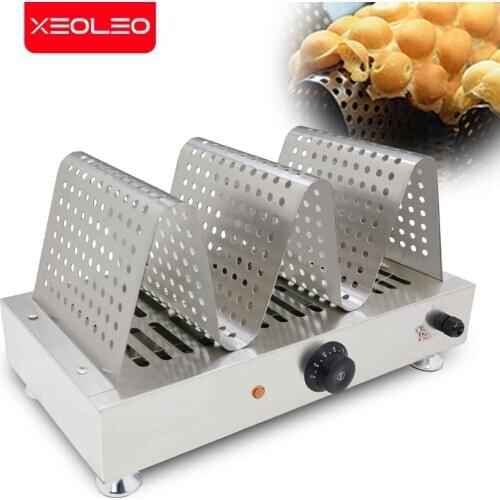 XEOLEO Hongkong Eggs bubble waffle keep warm shelf Commercial egg puff Fresh-keeping plate QQ egg waffle keep warm shelf 1600W