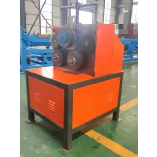 Metel Steel Iron Vertical Electric Angle Crimping Machine Processing Roll Flat Pipe Chanel Tools Sale