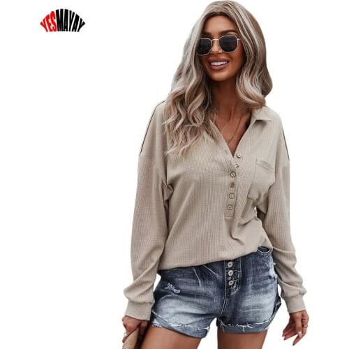 Womens Sweater Autumn Winter Long Sleeve Tops Women Pull Femme 2021 V-neck Pullover Loose Knitted Sweater Clothes Women Fashion