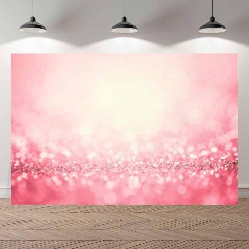 Thin Vinyl Red Glitter Bokeh Sparkling Kid Portrait Birthday Party Wedding Banner Photography Backdrop Photo Studio Background