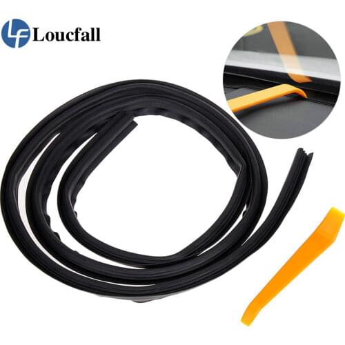 Universal 1.6m Rubber Car Soundproof Dustproof Sealing Strip For Ford Focus 2 3 VW Passat B6 B5 B7 T4