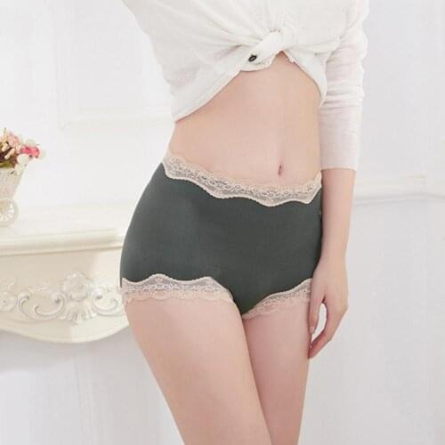 Women Panties Underwear High Waist Breathable Lace Sexy Seamless Butt Lift Panties Daily Wear Underpant