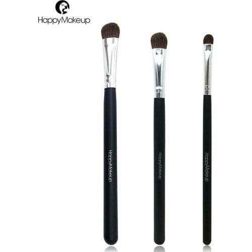 1Pc Portable Wooden Handle Eye Makeup Brushes Horse Hair Foundation Face Blending Brush Eyeshadow brush Cosmetics Tool TSLM1