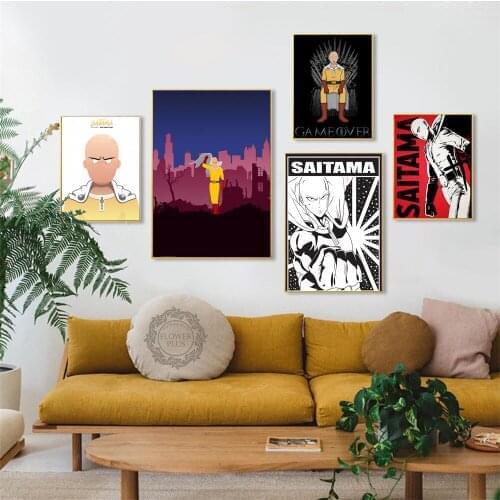 Wall Artwork Canvas Prints Pictures 1 Piece One Punch Painting Home Decoration Modular Animation Poster for Living Room