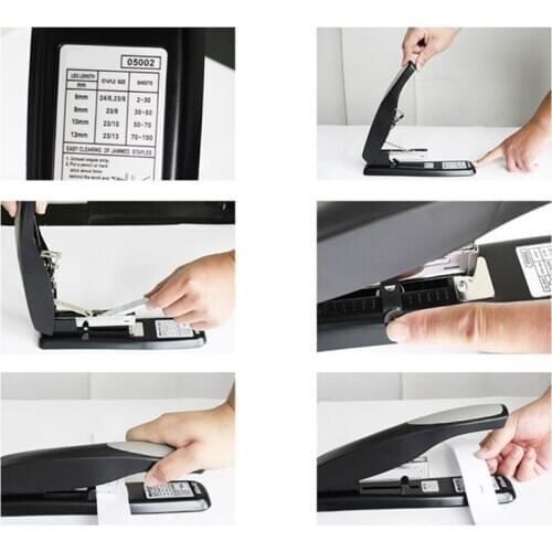100 Sheets Heavy Duty Stapler Binding Stapling Machine Labor Saving School Office Supplies