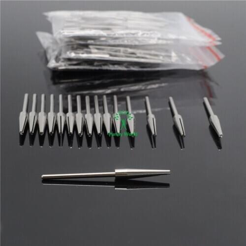 100pcs Split Mandrel For Dentist Jewelry Beauty Polishing Tapered 3/32 Shank