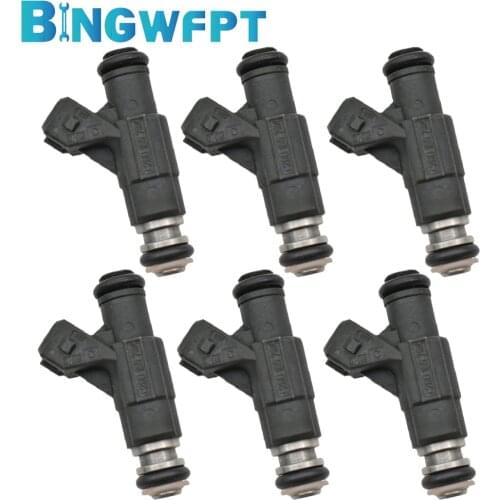 6X Fuel Injectors 0280155734 97JF-BA For MOUNTAINEER 1998 4.0L V6 For FORD&MERCURY EXPLORER 1997-98