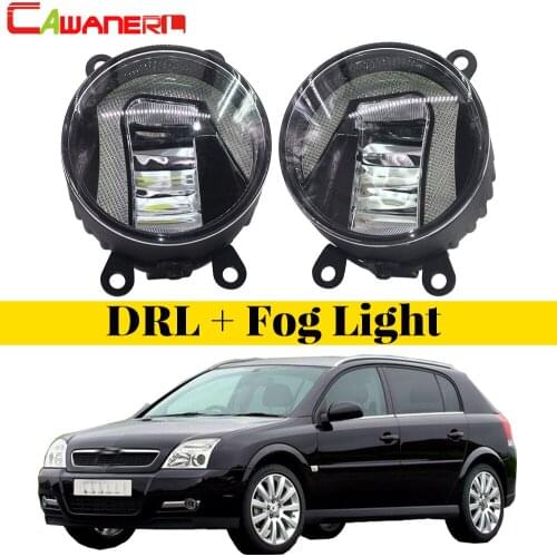 Cawanerl Car Accessories LED Fog Light DRL Daytime Running Lamp White 12V High Bright For Opel Signum Hatchback 2003-2015