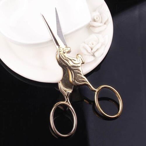 DIY shear Snip Household Office Stationary Handicraft School Student Scissor aper cut craft Sharp Dedicated Gold
