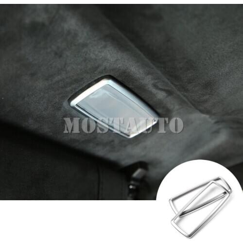 For Maserati Levante Inner Roof Front Make-up Mirror Light Cover 2016-2020 2pcs Car Accessories Interior Car Decor Car Trim