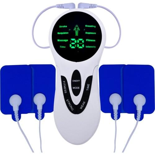 Electric Herald Tens Muscle Stimulator EMS Acupuncture Body Massage Digital Therapy Machine Pain Relief Electrostimulator NEW