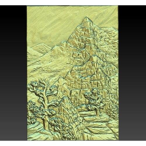 Mountain STL file format 3D Model Relief for CNC Router 3D Printer Artcam Aspire Bas Relief