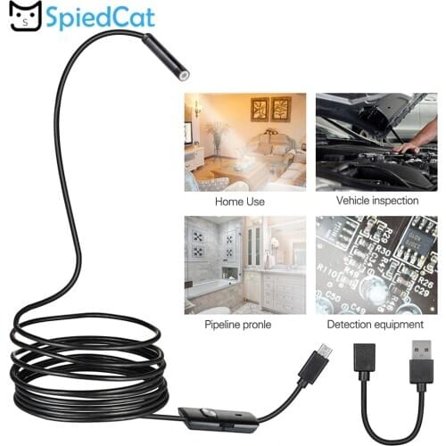 Soft Cable 5.5mm Mini Lens Android OTG USB Endoscope Snake Pipe Inspection Android USB Borescope Camera For Android Phone