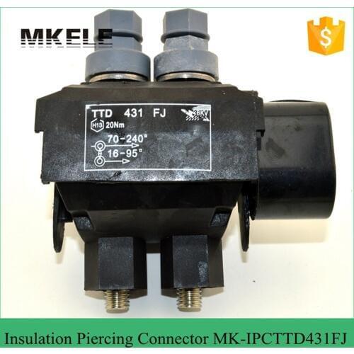 Max Current 377A Main Line 70-240 Cubic Millimeter Weather Resistant Insulation Piercing Connector For Cable