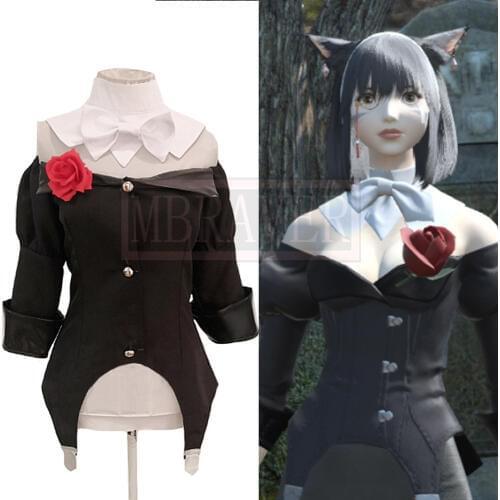 Final Fantasy XIV FF14 Cosplay Nashu Mhakaracca Cosplay Costume Party Christmas Halloween Custom Made Any Size