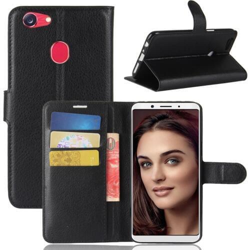 Fashion Wallet PU Leather Case Cover For OPPO F5/OPPO A73/OPPO A75 Flip Protective Phone Back Shell With Card Holders