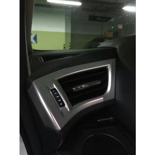 Lower air vent trim Silver Chromed color car accessories interior chromed accessories For Car styling FOR Vellfire Alphard 2015