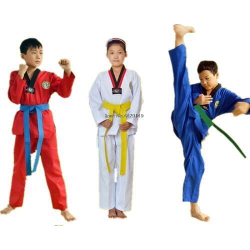 Adult Children Taekwondo Doboks Uniform Clothes Professional Taekwondo Karate Suit Dedicated suit Taekwondo Training Clothing