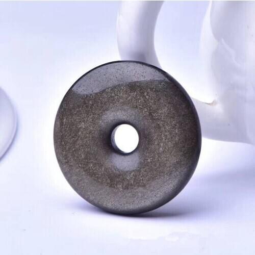 Natural gold obsidian safe buckle pendant to attract fortune and ward off evil spirits