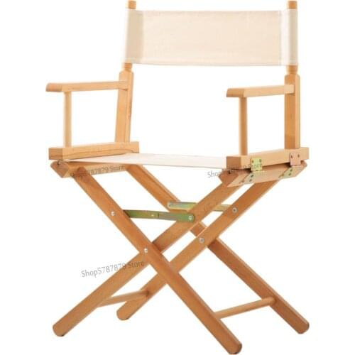 Solid wood director chair folding chair outdoor sketching chair lounge chair balcony home coffee table and chair simple leisure