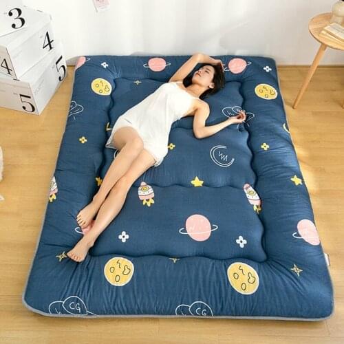 Thickened 10cm Mattress Soft Mat Household Floor Mat Mattress Floor Mat Sleeping Floor Mat Artifact Lunch Break Folding Tatami