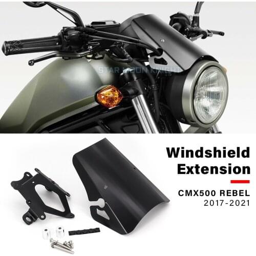 Motorcycle Accessories Wind Screen For HONDA CMX500 CMX 500 REBEL 2017 - 2021 Windshield for CMX500 Windscreen Exential Screen