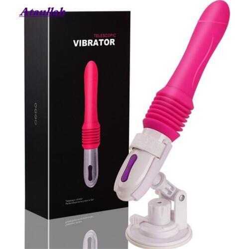 Ataullah G-point Vibration Massager Automatic Stretching Sex Machine Dildo Vibrator Masturbation Thrusting Adult Toys ST030