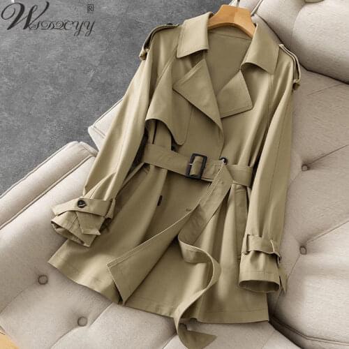 Женские короткие тренчи WSDQCYY China At AliExpress